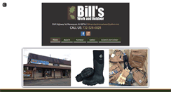 Desktop Screenshot of billsworkandoutdoors.com